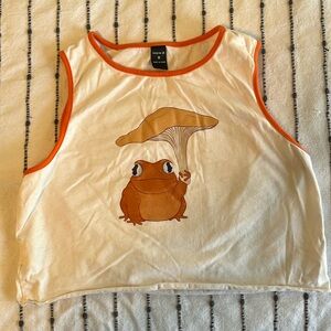 Mushroom Toad Cute Crop Tank